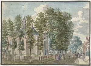 Pohled na kostel Bloemendaal od Jan de Beijer