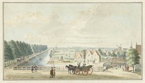 Pohled na Wal v Catharijnepoort v Utrechtu od Jan de Beijer
