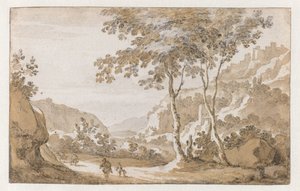 Albano při pohledu ze západu od Jan de Bisschop (attributed to)