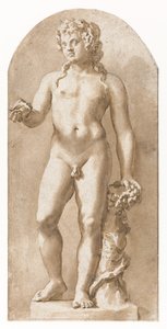 Mladý Bacchus stojící od Jan de Bisschop