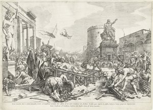 Martelaarschap van heilige Lawrence Blahoslavený Lawrence, zatímco (...) je Rome Lawrence (titul na předmětu)