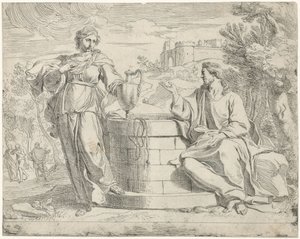 Kristus a Samaritánka od Jan de Pape (rejected attribution)