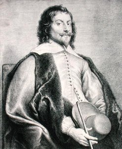 Nicolas Lanier (nar. 1588) vyrytý Lucasem Vostermansem (rytina) od Jan the Elder (after) Lievens