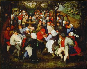 Fete de la Rosiere od Jan the Elder Brueghel