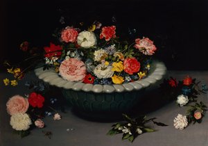 Květinové zátiší (olej na desce) od Jan the Younger Brueghel