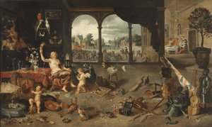 Marnost lidského života, 1631 od Jan Brueghel the Younger
