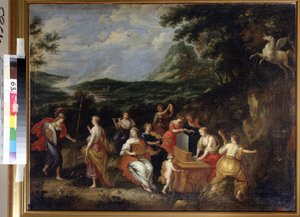 Pallas Athéna a múzy od Jan van Balen