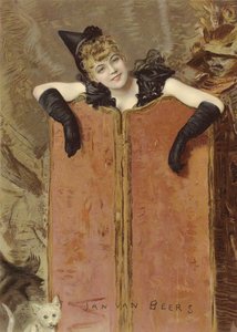 Koťata (chromolitho) od Jan van Beers