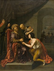 Pilát mytí rukou“, 1627-1671. Umělci: Pilát Pontský, Ježíš Kristus, Jan van Bijlert.