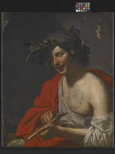 Pastýř ořezává flétnu (olej na plátně) od Jan van Bijlert or Bylert