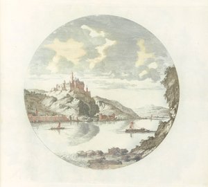 Pohled na hrad Rheinfels na Rýně
