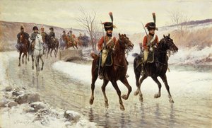 Napoleon a jeho doprovod,