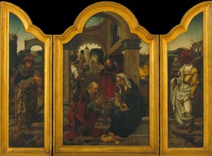 Triptych se Zjevením Páně od Jan van Dornicke