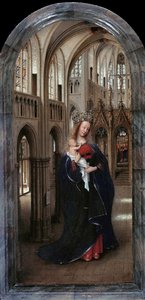 Německy: Die Madonna in der Kirche Madona v kostele od Jan van Eyck