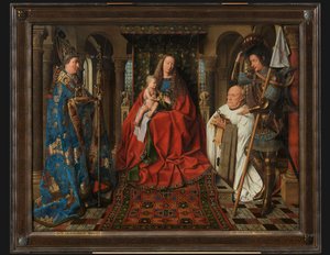 Madonna s kanovníkem Jorisem van der Paelem od Jan van Eyck