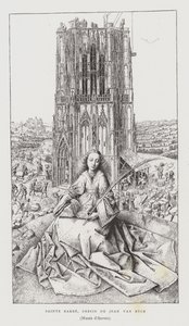 Svatá Barbora, 1437 od Jan van Eyck