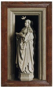 Diptych Zvěstování, pravý panel, 1434-1435 od Jan van Eyck