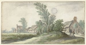 Pohled na vesnici od Jan van Goyen (possibly)