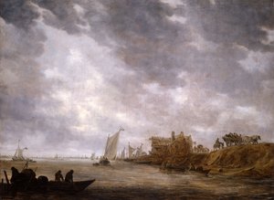 Říční scéna, 1642. od Jan van Goyen