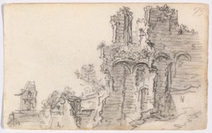 Románská zřícenina od Jan van Goyen