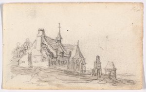 Dům malomocných v Cleves od Jan van Goyen