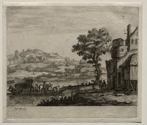 Trajektová loď od Jan van Goyen
