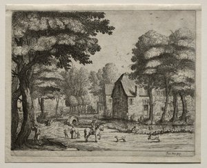 Kamenný most od Jan van Goyen