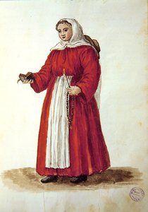 Mladý benátský sirotek (pero, inkoust a wc na papíře) od Jan van Grevenbroeck
