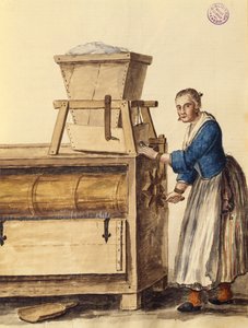 Šroubovací mouka (pero, inkoust a akvarel na papíře) od Jan van Grevenbroeck