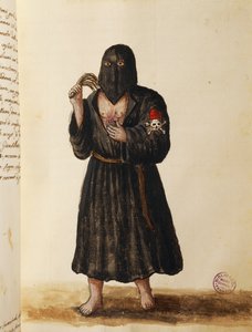Bratrstvo kajícníků, doprovázející pohřební průvod významných občanů do baziliky svatého Marka v Benátkách, svazek II, f 89, Giovanni di Grevenbroich nebo Grevenbroich (1731-1807) od Jan van Grevenbroeck