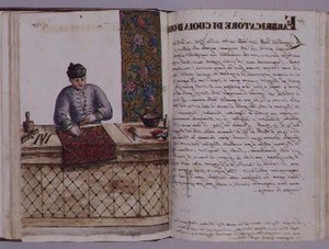 Zlatník kůže, benátský (rukopis) od Jan van Grevenbroeck