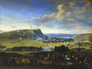 „Obležení Namuru“, scéna před posledním útokem, 5. srpna 1695 od Jan van Huchtenburg