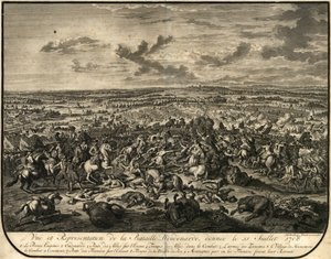 Městský archiv. Tisk. Bitva u Oudenaarde od Jan van Huchtenburgh