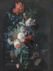Váza s květinami od Jan van Huysum