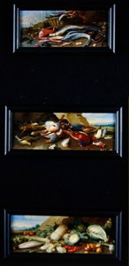 Zátiší obrázky - ryby, zvěřina, zelenina od Jan van Kessel the Elder