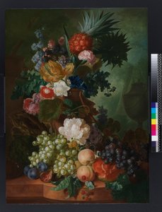 Váza s květinami a ovocem, před rokem 1808