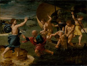 Zázračný návrh ryb, c. 1550.