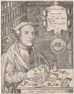 Portrét van Gemma Frisius od Jan van Stalburch