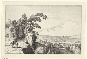 Pohled do údolí Krajiny (název série) Amenissimae aliquot requculae (název série) od Jan van de Velde (II)