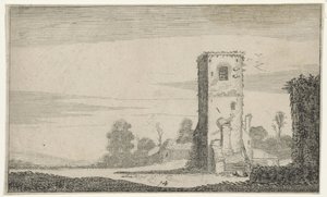 Ruïne van een toren v een krajině Ruiny (název série) (název seriálu) od Jan van de Velde (II)
