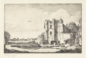 Zřícenina hradu Brederode kasteel Krajiny (název série) Amenissimae aliquot requculae (název série) od Jan van de Velde (II)