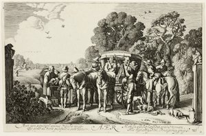 Vzduch, deska druhá z knihy Čtyři živly od Jan van de Velde II
