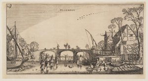 Prosinec, z knihy Dvanáct měsíců v roce od Jan van de Velde II