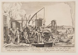 Oheň, z knihy Čtyři živly od Jan van de Velde II