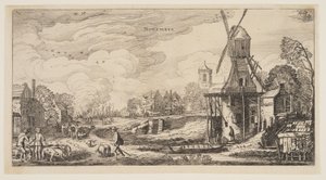 Listopad, z knihy Dvanáct měsíců v roce od Jan van de Velde II