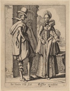 Dvě postavy v kostýmu od Jan van de Velde II