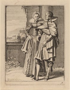 Dvě postavy v kostýmu od Jan van de Velde II