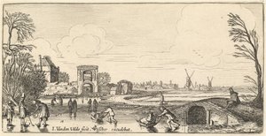 Zimní krajina od Jan van de Velde II