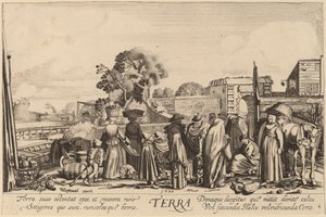 Země od Jan van de Velde II after Willem Buytewech