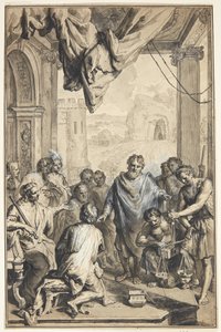 Antik scéna (?) od Jan van den Hoecke